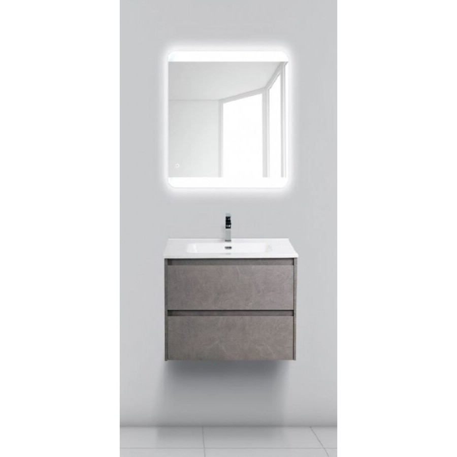 Тумба под раковину BelBagno Kraft KRAFT-600-2C-SO-PG, подвесная, серая сосна