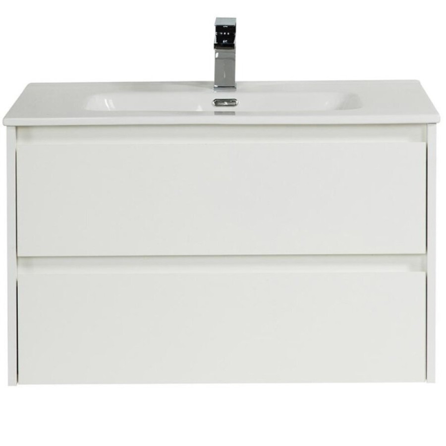 Тумба под раковину BelBagno KRAFT-750-2C-SO-BO, 75 см, подвесная, цвет Bianco Opaco