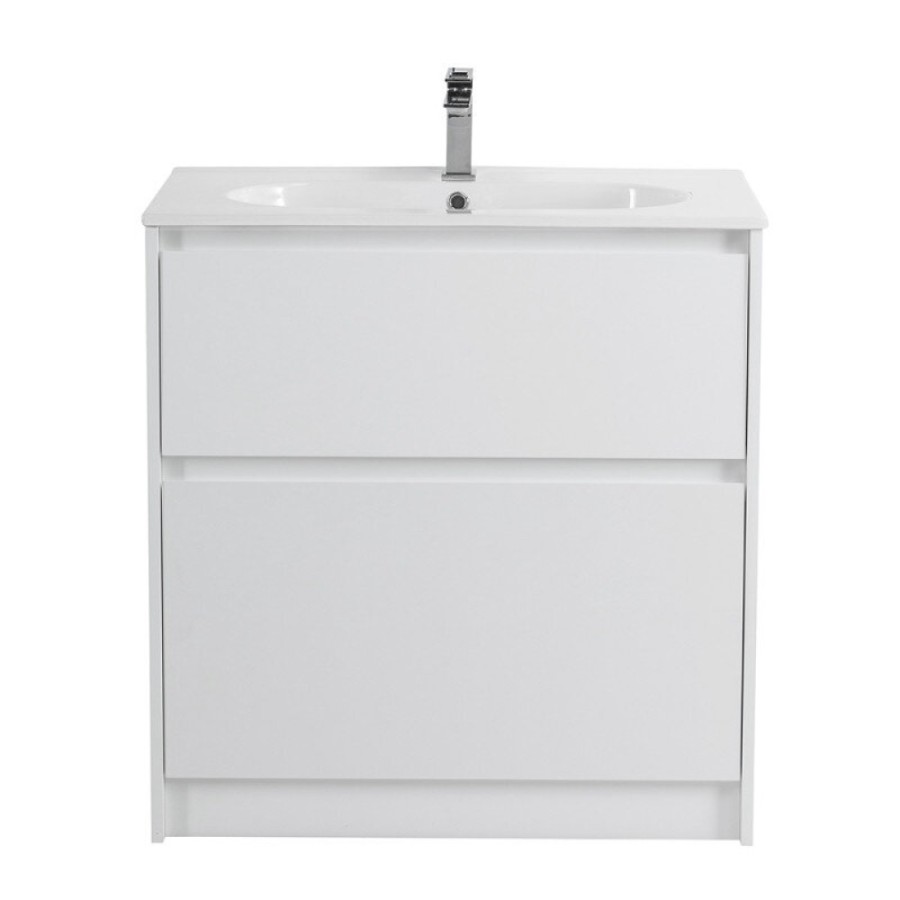 Тумба под раковину BelBagno KRAFT-800-2C-PIA-BO, напольная, цвет Bianco Opaco