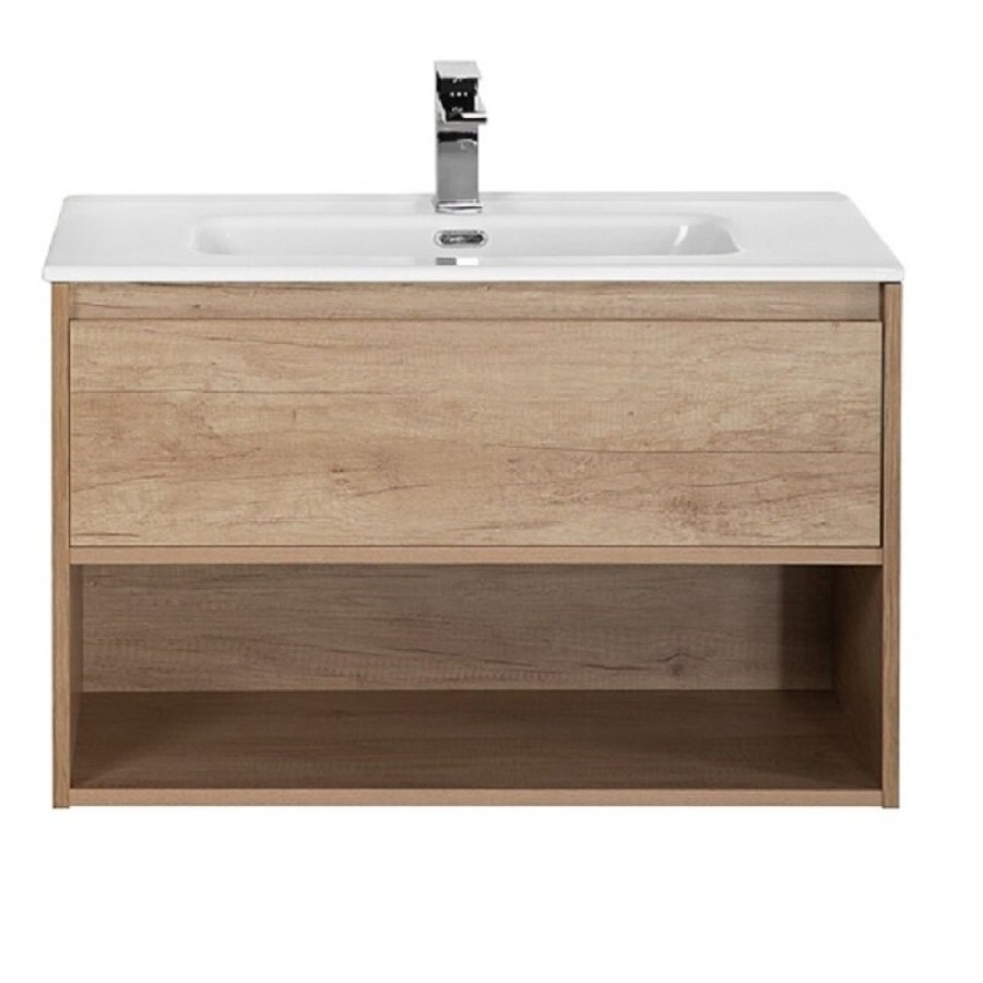 Тумба под раковину BelBagno Kraft 90, подвесная, цвет Rovere Nebrasca Nature, Kraft-900-1C-SO-RNN