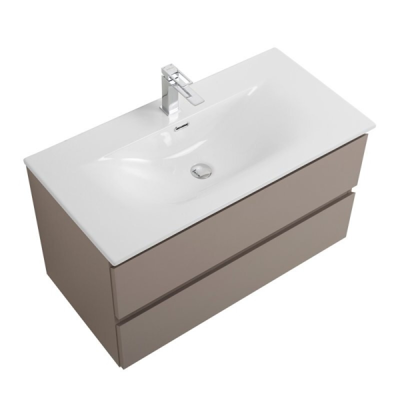 Тумба под раковину BelBagno KRAFT-900-2C-SO-СO, 90 см, подвесная, цвет бежевый матовый