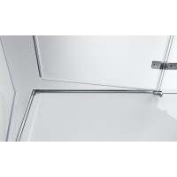 Душевой уголок BelBagno Kraft, 120 х 120 х 195 см, стекло прозрачное, профиль хром, KRAFT-A-22-120-C-Cr