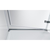 Душевой уголок BelBagno Kraft, 100 х 90 х 195 см, стекло прозрачное, профиль хром, KRAFT-AH-12-100/90-C-Cr-L