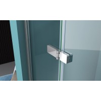 Душевая дверь в нишу BelBagno Kraft, 100 х 195 см, стекло прозрачное, профиль хром, правая, KRAFT-B-12-60/40-C-Cr-R