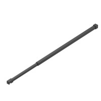 Душевая перегородка BelBagno Kraft-L-1-120-C-Nero, 120 см, свободный вход, стекло прозрачное, профиль черный матовый