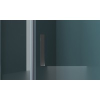 Душевой уголок BelBagno Kraft, 100 х 100 х 195 см, стекло прозрачное, профиль хром, левый, KRAFT-P-1-100-C-Cr-L