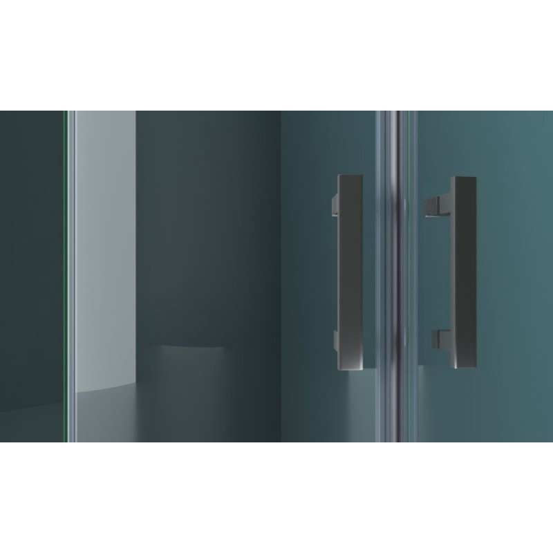 Душевой уголок BelBagno Kraft, 100 х 100 х 195 см, стекло прозрачное, профиль хром, KRAFT-R-2-100-C-Cr