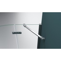 Душевой уголок BelBagno Kraft, 90 х 90 х 195 см, стекло прозрачное, профиль хром, KRAFT-R-2-90-C-Cr