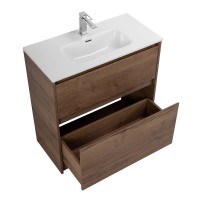 Тумба под раковину BelBagno Kraft 39 50 см, напольная, Rovere Tabacco, KRAFT39-500/390-2C-PIA-RT