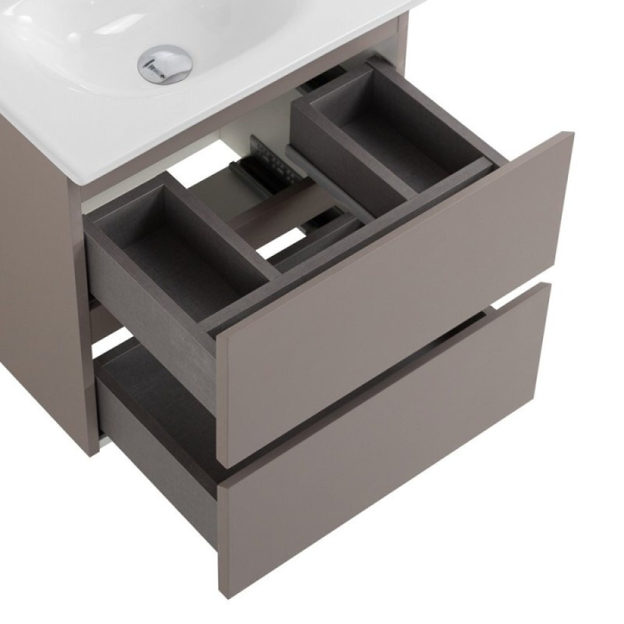 Тумба под раковину BelBagno KRAFT 39-500/390-2C-SO-СO, 50 cм, подвесная, цвет бежевый матовый