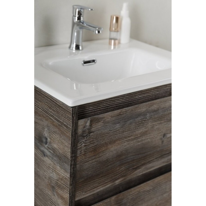 Тумба под раковину BelBagno KRAFT 39-500/390-2C-SO-PP 50 cм подвесная с 2 ящиками, Pino Pasadena