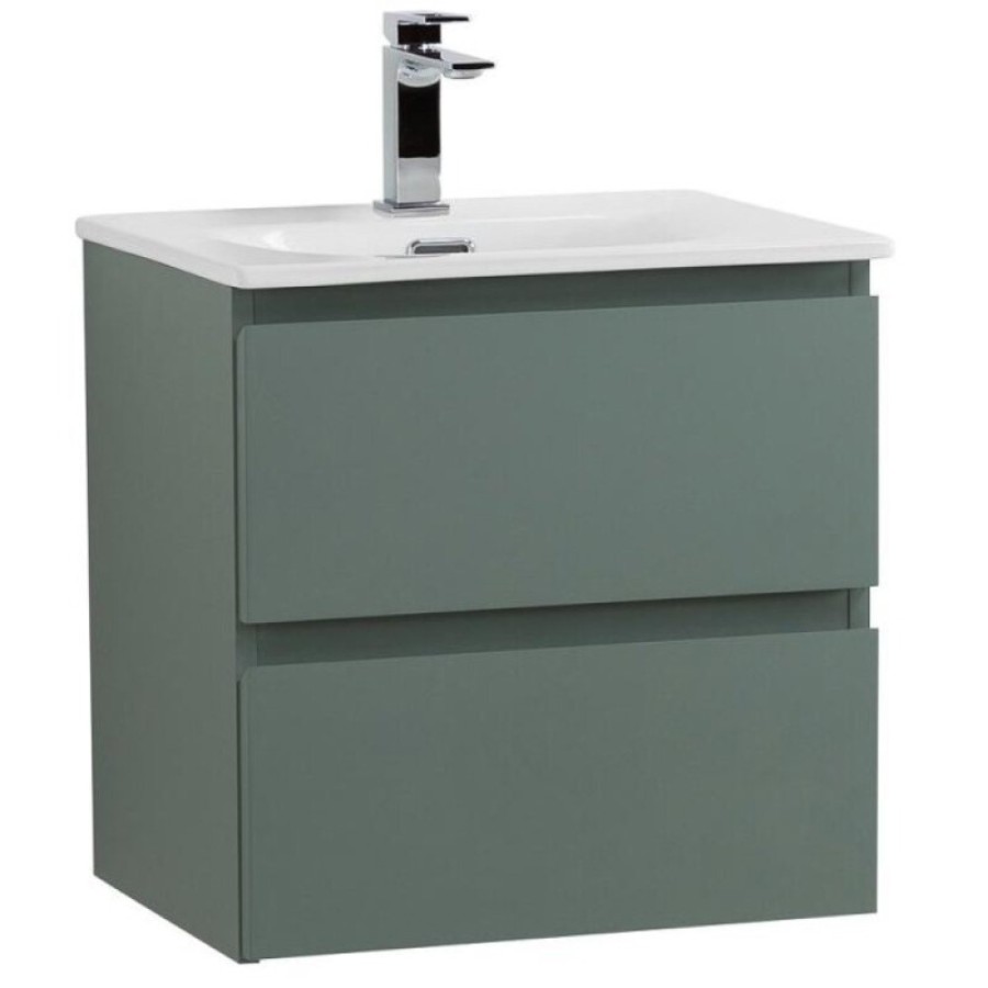 Тумба под раковину BelBagno KRAFT 39-500/390-2C-SO-VO, 50 cм, подвесная, цвет еловый матовый