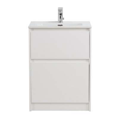 Тумба под раковину BelBagno Kraft 39 KRAFT39-600/390-2C-PIA-BO, 60 см, напольная, цвет Bianco Opaco