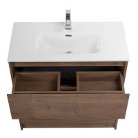 Тумба под раковину BelBagno Kraft 39 70 см, напольная, Rovere Tabacco, KRAFT39-700/390-2C-PIA-RT