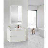 Тумба под раковину BelBagno KRAFT 39-700/390-2C-SO-BO 70 cм подвесная с 2 ящиками, Bianco Opaco