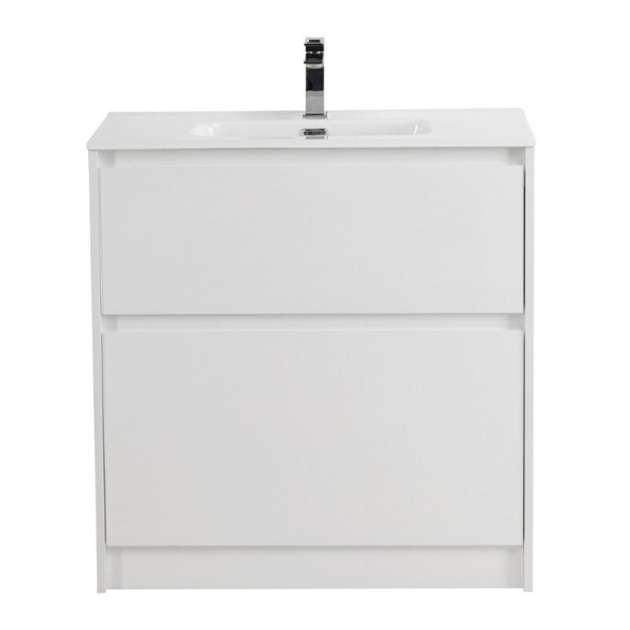 Тумба под раковину BelBagno Kraft 39 KRAFT39-800/390-2C-PIA-BO, 80 см, напольная, цвет Bianco Opaco