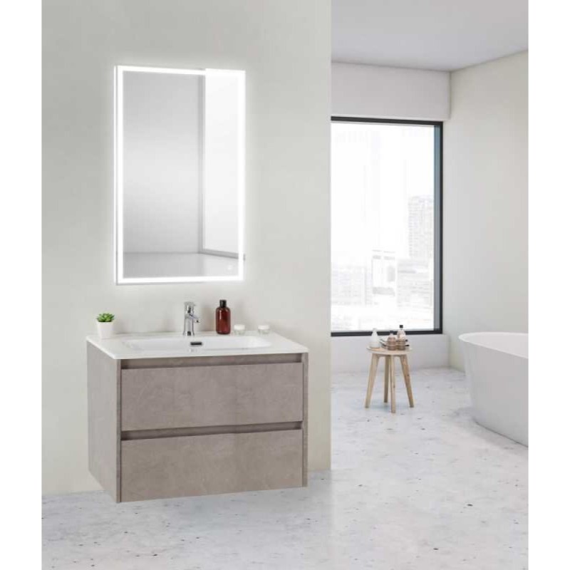 Тумба под раковину BelBagno Kraft 39 KRAFT 39-800/390-2C-SO-CG 80 см, подвесная, цвет цемент серый (cemento grigio)