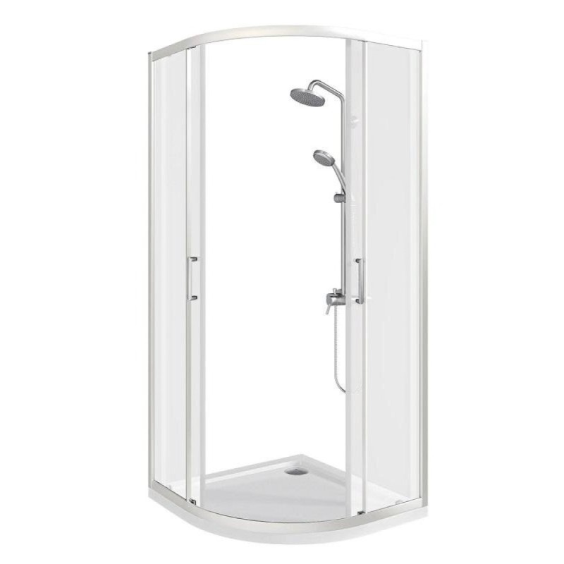 Душевой уголок Good Door Cube R-90-C-CH, КУ00002, 90 х 90 см, стекло прозрачное, профиль хром