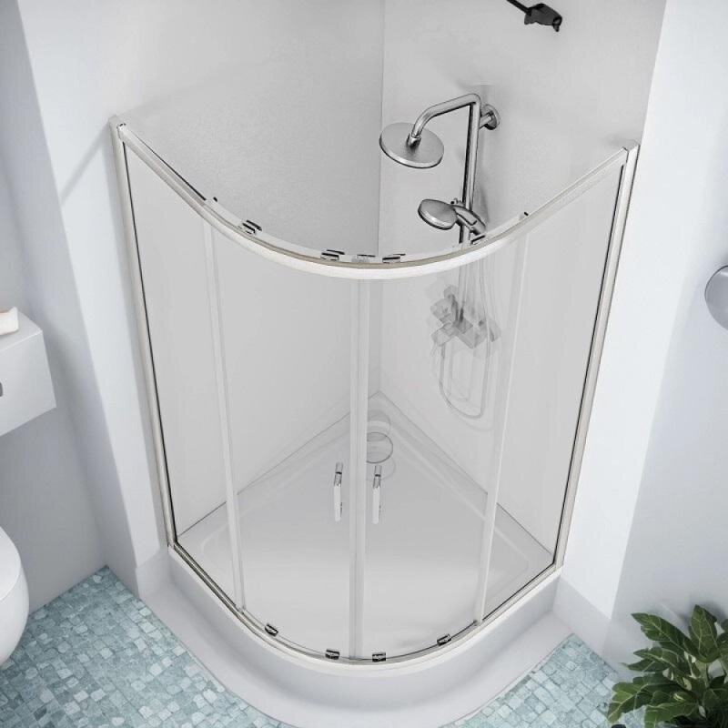 Душевой уголок Good Door Cube R-90-C-CH, КУ00002, 90 х 90 см, стекло прозрачное, профиль хром