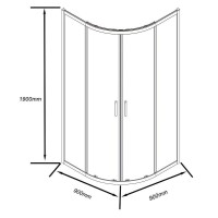Душевой уголок Good Door Cube R-90-C-CH, КУ00002, 90 х 90 см, стекло прозрачное, профиль хром