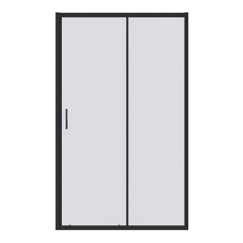 Душевая дверь Good Door Cube WTW-140-C-B, КУ00029, 140 см, стекло прозрачное, профиль чёрный