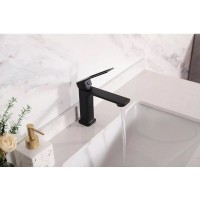 Смеситель для раковины Gid Cascada Niagara L057-BM-K, черный матовый