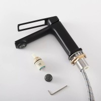 Смеситель для раковины Gid Cascada Niagara L057-BM-K, черный матовый