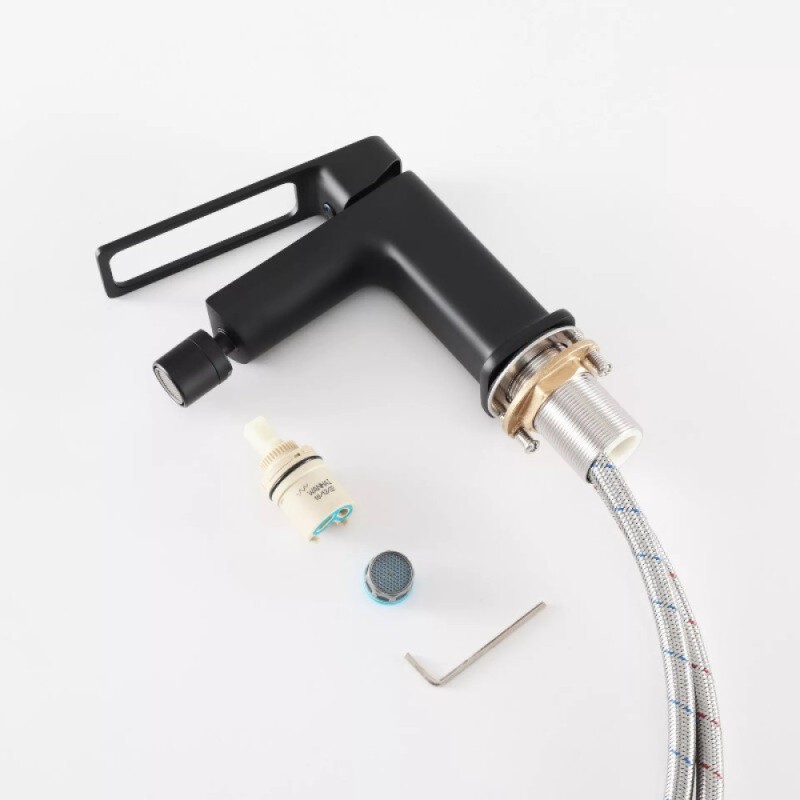 Смеситель для биде Gid Cascada Niagara L057BMB, черный матовый