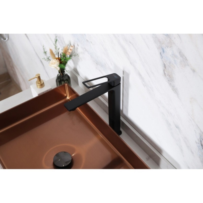 Смеситель для раковины Gid Cascada Niagara L057BMD, черный матовый