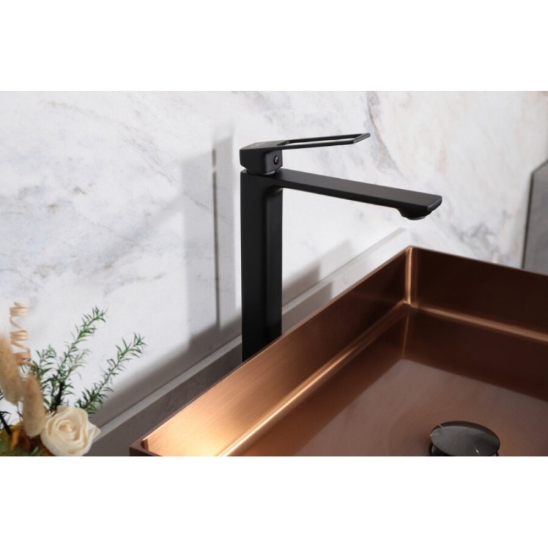 Смеситель для раковины Gid Cascada Niagara L057BMD, черный матовый