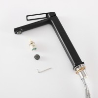 Смеситель для раковины Gid Cascada Niagara L057BMD, черный матовый