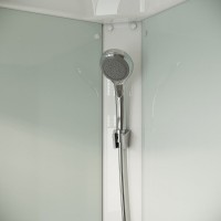 Душевая кабина Niagara Light L90/17, 90 х 90 см, с крышей, поддон низкий, стекло прозрачное, профиль хром