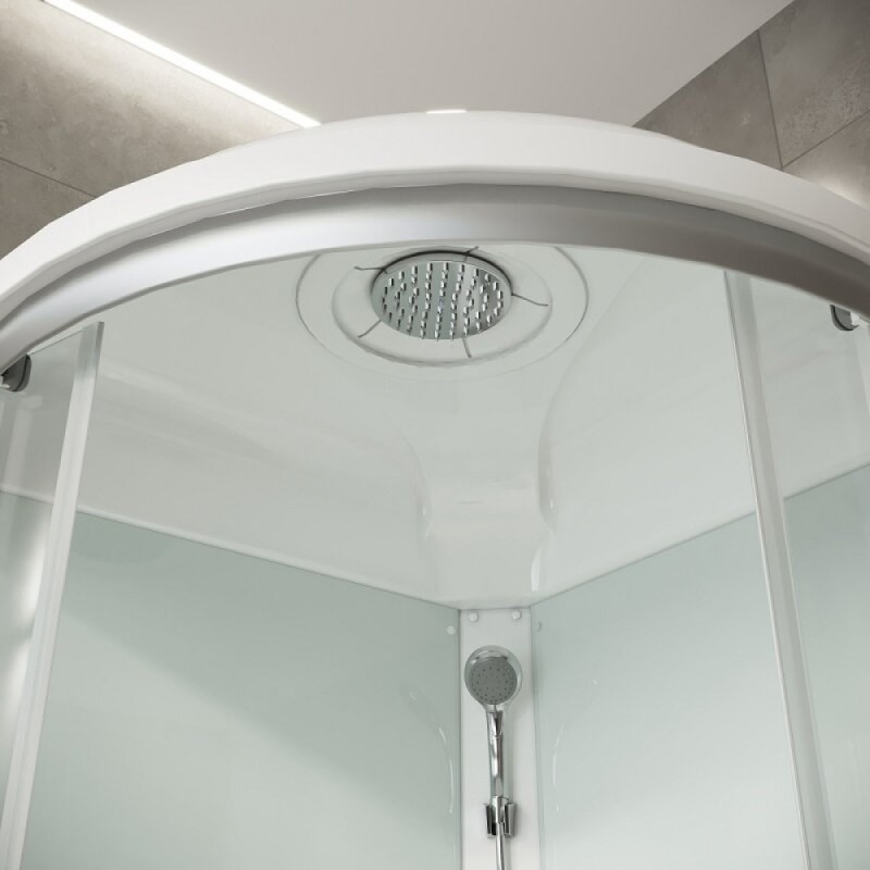 Душевая кабина Niagara Light L90/17, 90 х 90 см, с крышей, поддон низкий, стекло прозрачное, профиль хром