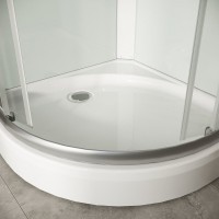 Душевая кабина Niagara Light L90/17, 90 х 90 см, с крышей, поддон низкий, стекло прозрачное, профиль хром