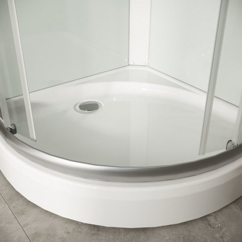 Душевая кабина Niagara Light L90/17, 90 х 90 см, с крышей, поддон низкий, стекло прозрачное, профиль хром