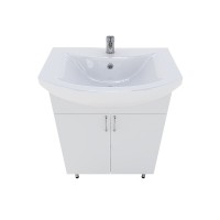 Тумба с раковиной Orange Лайт, LA-60TUW+GR, 61.5 см, белая