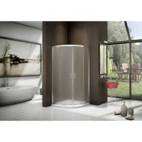 Душевое ограждение Good Door Latte R -80-G-WE, 80 х 80 х 185 см, стекло матовое Грейп, белый, ЛА00015