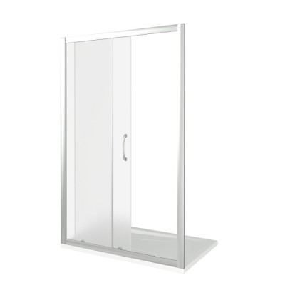 Душевая дверь в нишу Good Door Latte WTW-120-G-WE, 120 х 185 см, стекло матовое Грейп, белый, ЛА00023