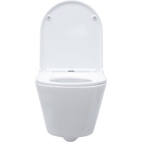 Подвесной безободковый унитаз Aquanet LAKE-W 316461, цвет белый