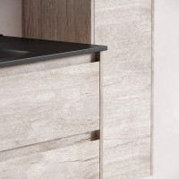 Тумба под раковину Sancos Libra LB100EG, 100 см, подвесная, цвет дуб галифакс натуральный