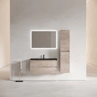 Тумба под раковину Sancos Libra LB100EG, 100 см, подвесная, цвет дуб галифакс натуральный