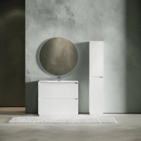 Тумба под раковину Sancos Libra Floor LB100FW, 100 см, напольная, цвет белый глянцевый