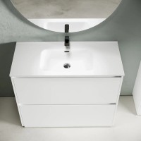 Тумба под раковину Sancos Libra Floor LB100FW, 100 см, напольная, цвет белый глянцевый
