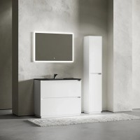 Тумба под раковину Sancos Libra Floor LB100FW, 100 см, напольная, цвет белый глянцевый
