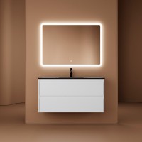 Тумба под раковину Sancos Libra 100, подвесная, белый глянец, LB100W