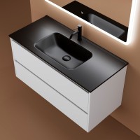 Тумба под раковину Sancos Libra 100, подвесная, белый глянец, LB100W