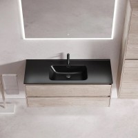 Тумба под раковину Sancos Libra LB120-1EG, 120 см, подвесная, цвет дуб галифакс натуральный