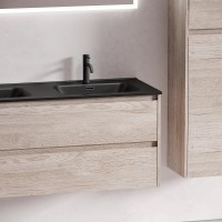 Тумба под сдвоенную раковину Sancos Libra LB120-2EG, 120 см, подвесная, цвет дуб галифакс натуральный