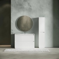 Тумба под раковину Sancos Libra Floor LB120F-1W, 120 см, напольная, цвет белый глянцевый