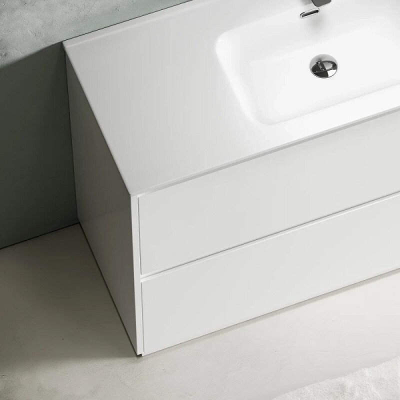 Тумба под раковину Sancos Libra Floor LB120F-1W, 120 см, напольная, цвет белый глянцевый